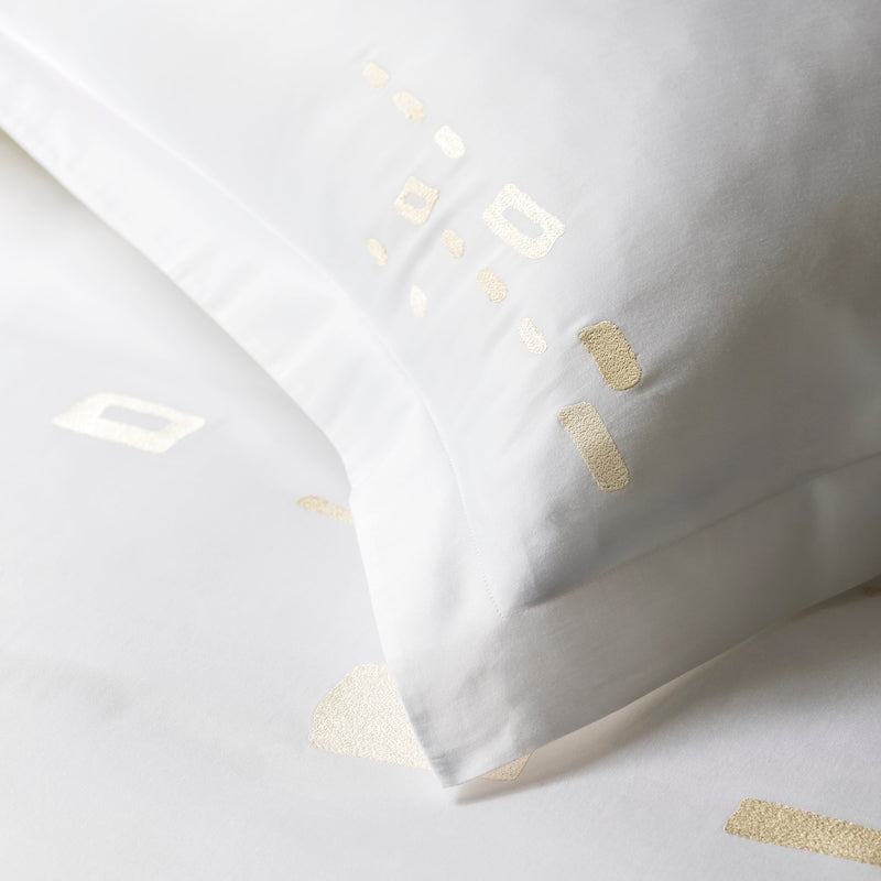 Organic cotton bedding, inspired by geology